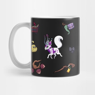 fer.al Kitsune with Song Bird and Eureka Items Mug